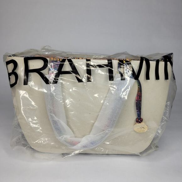 BRAHMIN Small Ashlee Technicolor Rainbow Melbourne Satchel Leather NWT - Picture 14 of 15